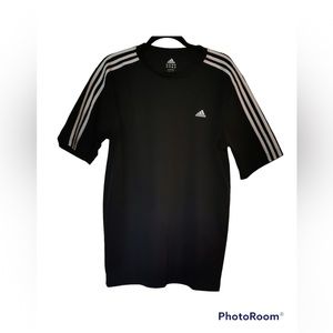 👞 Adidas Black T-Shirt, Size Large